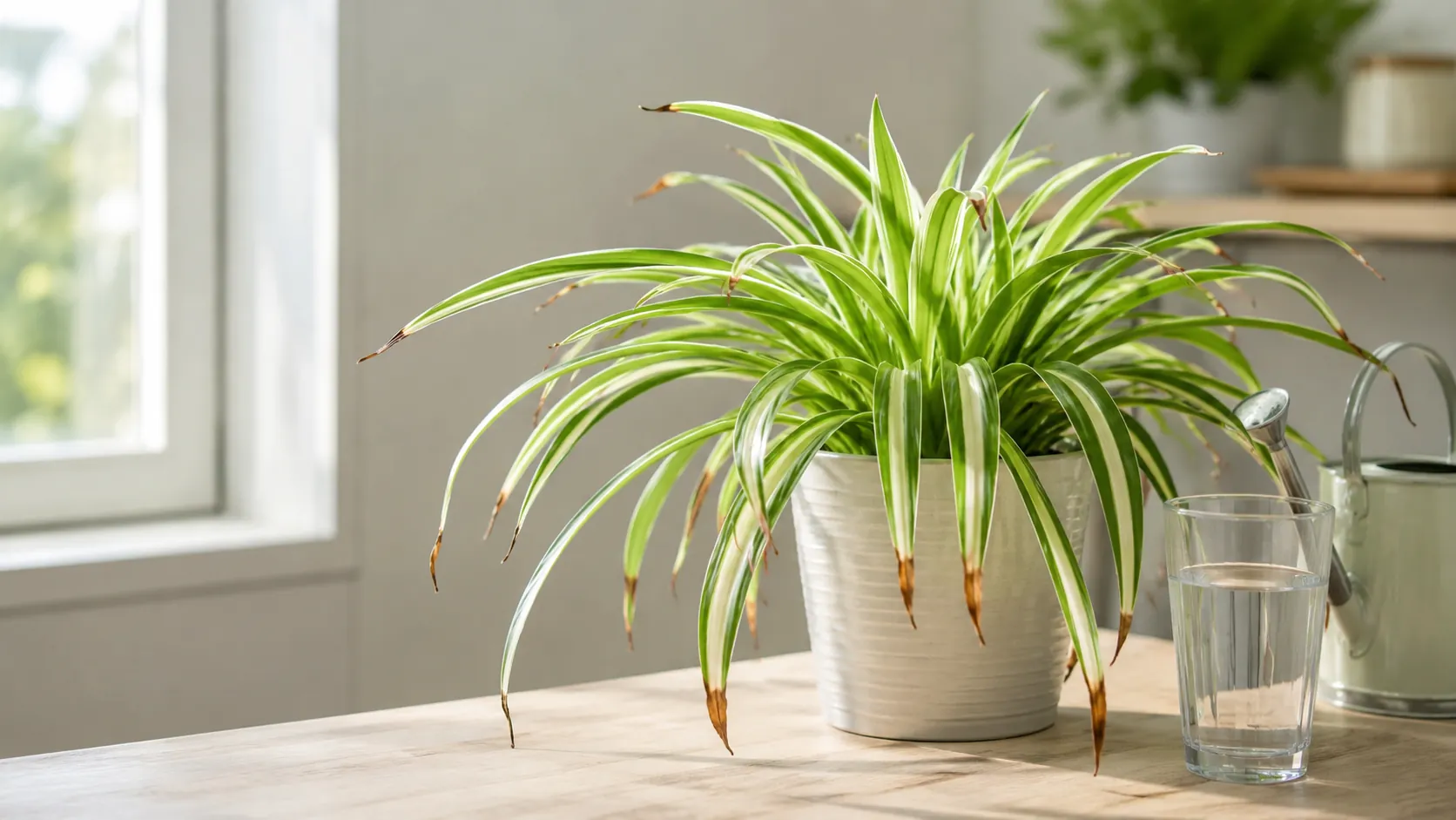 Spider Plant Brown Tips