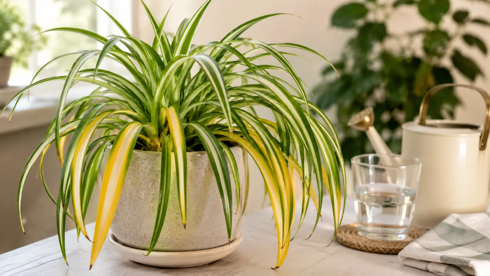 Spider Plant Yellow Leaves